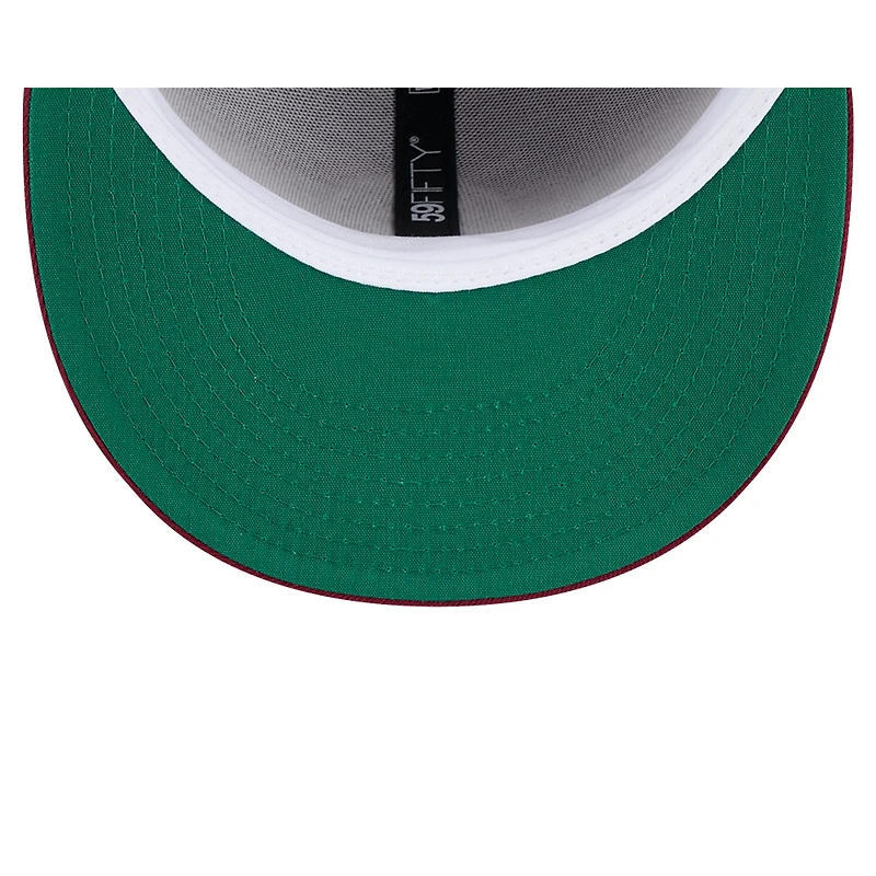 Casquette ajustée 59FIFTY marron New Era pour homme, Temple de la renommée du baseball des Phillies Philadelphie
