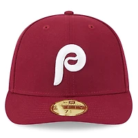 Men's New Era Maroon Philadelphia Phillies Baseball Hall of Fame 59FIFTY Low Profile Fitted Hat