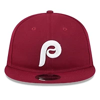 Men's New Era Maroon Philadelphia Phillies Baseball Hall of Fame Retro Crown 9FIFTY Adjustable Hat