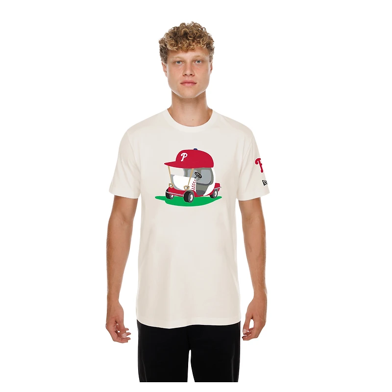 Men's New Era Natural Philadelphia Phillies Golf Mascot T-Shirt