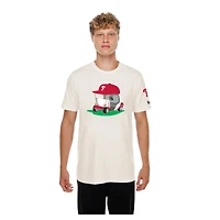Men's New Era  Natural Philadelphia Phillies Golf Mascot T-Shirt
