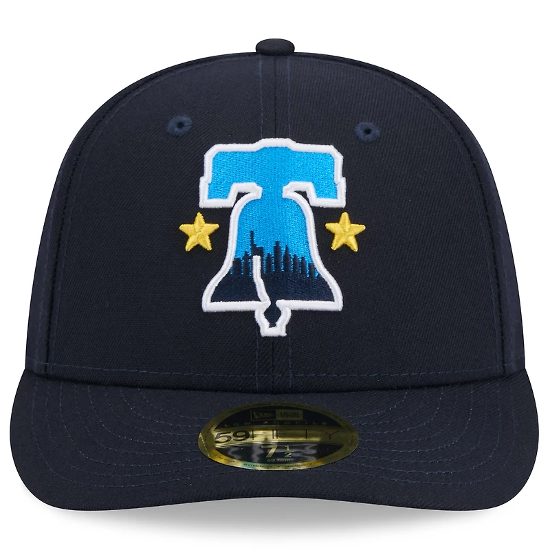 Men's New Era  Navy Philadelphia Phillies 2024 City Connect Low Profile 59FIFTY Fitted Hat