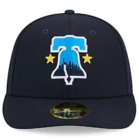 Men's New Era  Navy Philadelphia Phillies 2024 City Connect Low Profile 59FIFTY Fitted Hat
