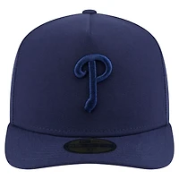 Men's New Era Navy Philadelphia Phillies Color Pack A-Frame 59FIFTY Fitted Hat