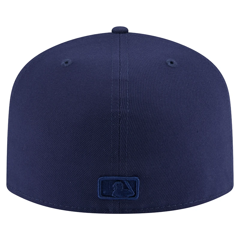 Men's New Era Navy Philadelphia Phillies Color Pack A-Frame 59FIFTY Fitted Hat
