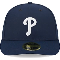 Casquette ajustée 59FIFTY à profil bas des Phillies de Philadelphie Oceanside pour homme New Era bleu marine