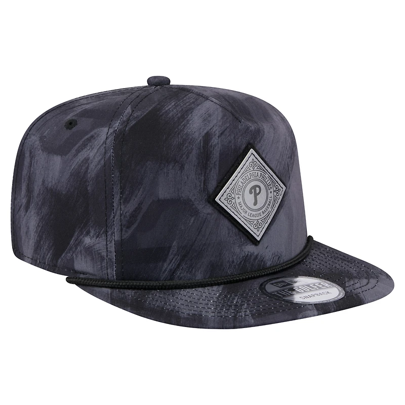 Casquette de golf à imprimé Philadelphia Phillies bleu marine New Era pour homme