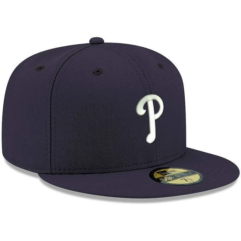 Casquette ajustée 59FIFTY bleu marine avec logo Philadelphia Phillies pour homme New Era