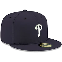 Casquette ajustée 59FIFTY bleu marine avec logo Philadelphia Phillies pour homme New Era