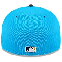 Casquette d'entraînement au bâton New Era Neptune bleu/bleu marine pour homme, City Connect, Philadelphia Phillies, profil bas, 59FIFTY