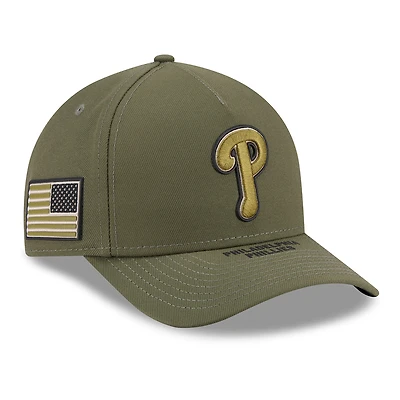 Men's New Era  Olive Philadelphia Phillies 2026 Armed Forces Day 9FORTY Adjustable Hat