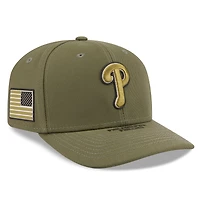 Men's New Era  Olive Philadelphia Phillies 2026 Armed Forces Day 9SEVENTY Adjustable Hat