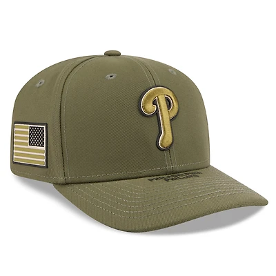 Men's New Era  Olive Philadelphia Phillies 2026 Armed Forces Day 9SEVENTY Adjustable Hat