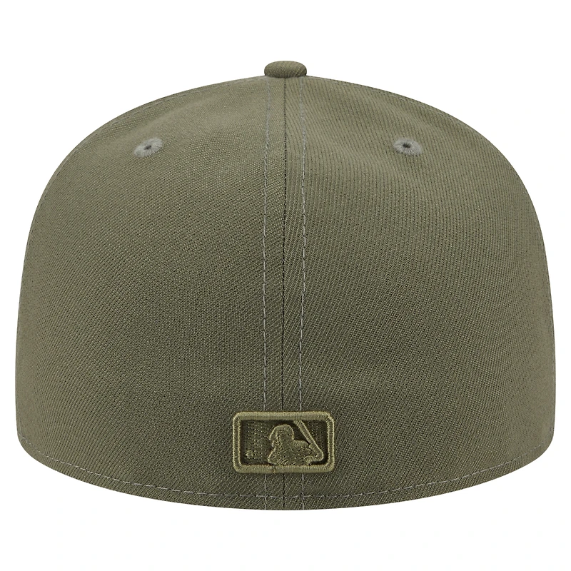 Casquette ajustée A-Frame 59FIFTY pour homme New Era, olive, Philadelphia Phillies Color Pack