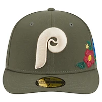 Casquette ajustée 59FIFTY olive Philadelphia Phillies pour homme de New Era