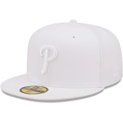 Men's New Era Philadelphia Phillies White on 59FIFTY Fitted Hat