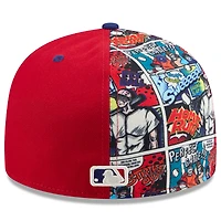Men's New Era Red/Royal Philadelphia Phillies 2025 MLB Diamond Hero Edition 59FIFTY Fitted Hat