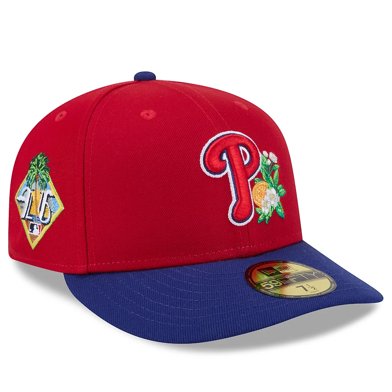 Casquette ajustée New Era rouge/bleu roi Philadelphia Phillies 2026 Spring Training 59FIFTY pour homme
