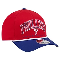 Men's New Era Red/Royal Philadelphia Phillies Arch 9FORTY A-Frame M-Crown Adjustable Hat