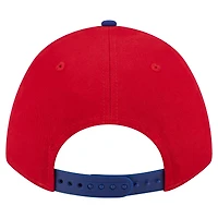 Casquette ajustable New Era Arch 9FORTY A-Frame M-Crown pour homme, rouge/bleu royal, des Philadelphia Phillies