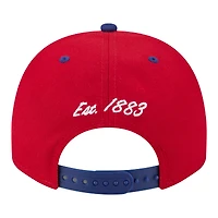 Men's New Era Red/Royal Philadelphia Phillies Arched A-Frame 9FIFTY Adjustable Hat