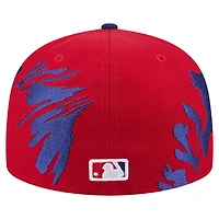 Casquette ajustée rétro Philadelphia Phillies 59FIFTY New Era pour homme rouge/bleu royal
