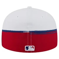 Casquette ajustée 59FIFTY Paint Stroke des Philadelphia Phillies de New Era pour homme, rouge/blanc