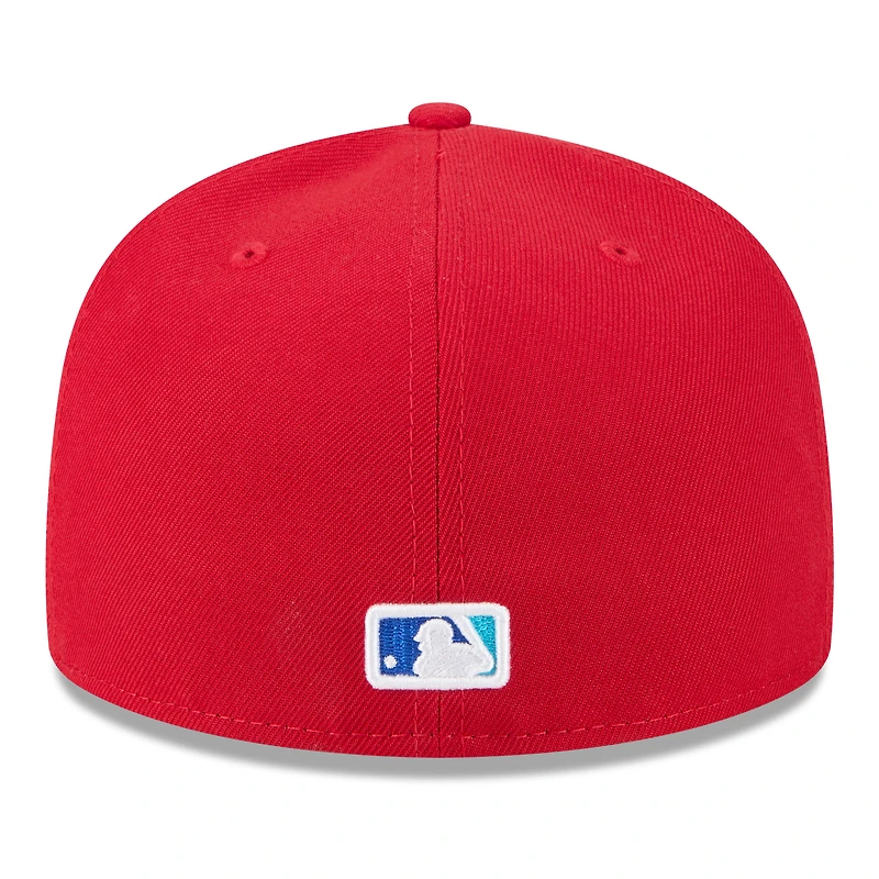 Casquette ajustée New Era 59FIFTY rouge des Phillies de Philadelphie 2025 Big League Chew pour homme