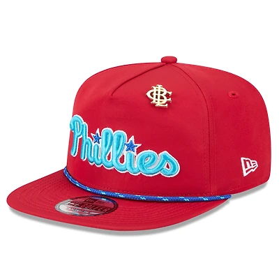 Casquette snapback rouge New Era pour homme, motif Big League Chew des Philadelphia Phillies 2025