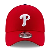 Casquette 39THIRTY Flex rouge New Era pour homme, écusson latéral des Phillies de Philadelphie, édition 2025 la MLB