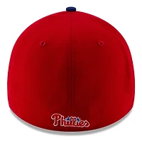 Men's New Era Red Philadelphia Phillies 2025 MLB Postseason Side Patch 39THIRTY Flex Hat