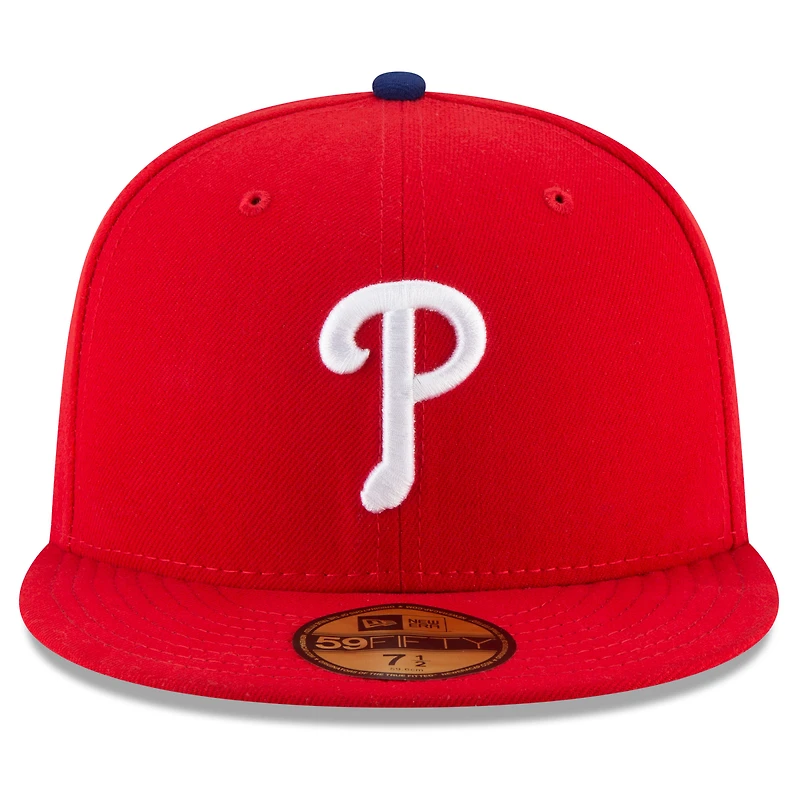 Men's New Era  Red Philadelphia Phillies 2025 MLB Postseason Side Patch 59FIFTY Fitted Hat