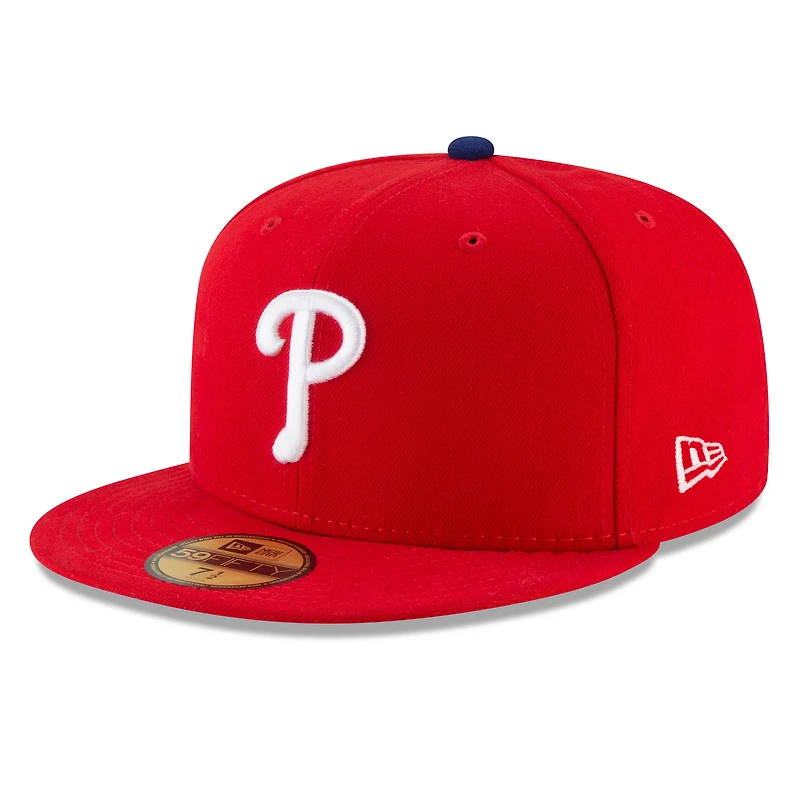 Men's New Era  Red Philadelphia Phillies 2025 MLB Postseason Side Patch 59FIFTY Fitted Hat