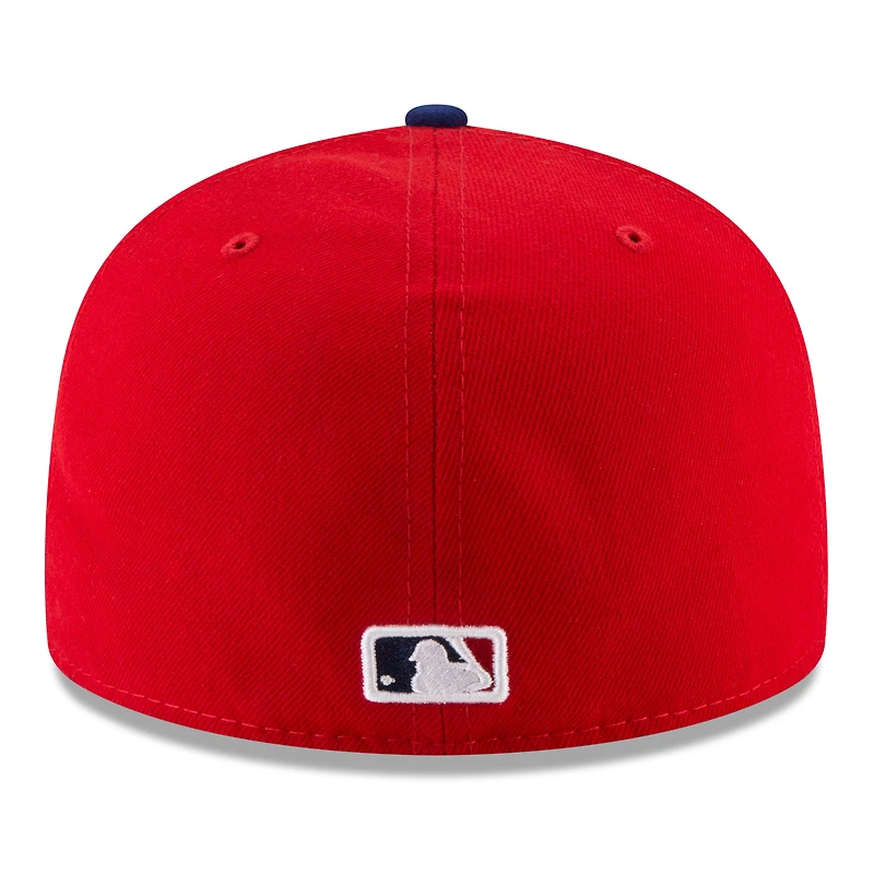 Men's New Era  Red Philadelphia Phillies 2025 MLB Postseason Side Patch 59FIFTY Fitted Hat