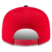 Men's New Era Red Philadelphia Phillies 2025 MLB Postseason Side Patch 9FIFTY Snapback Hat