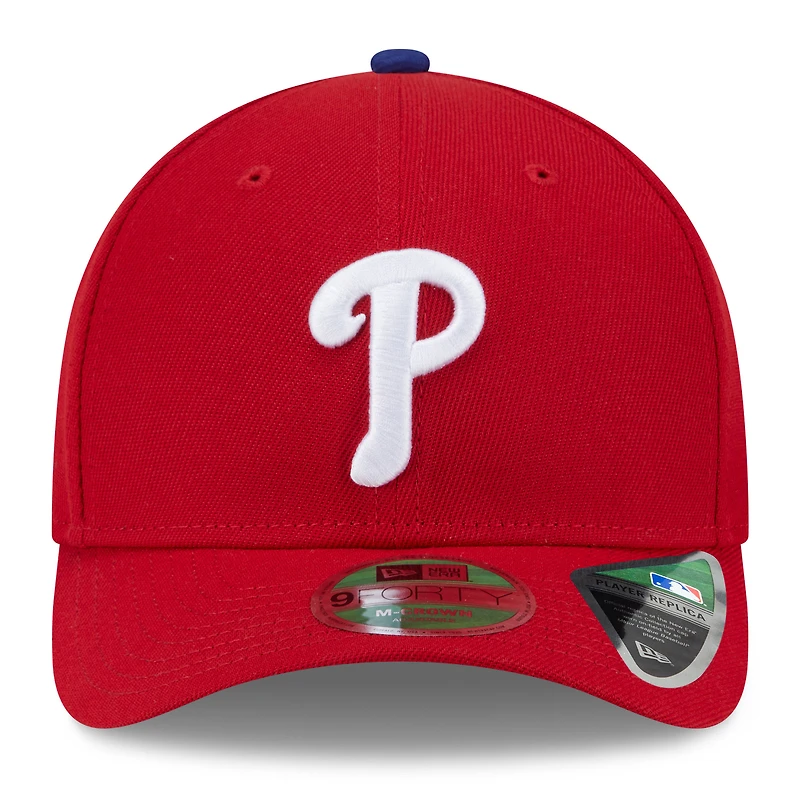 Men's New Era Red Philadelphia Phillies 2025 MLB Postseason Side Patch 9FORTY Adjustable Hat