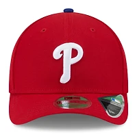 Men's New Era Red Philadelphia Phillies 2025 MLB Postseason Side Patch 9FORTY Adjustable Hat
