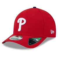 Men's New Era Red Philadelphia Phillies 2025 MLB Postseason Side Patch 9FORTY Adjustable Hat