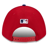 Men's New Era Red Philadelphia Phillies 2025 MLB Postseason Side Patch 9FORTY Adjustable Hat