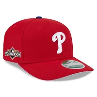 Casquette ajustable 9SEVENTY rouge New Era pour homme, écusson latéral des Phillies de Philadelphie, édition 2025 de la MLB
