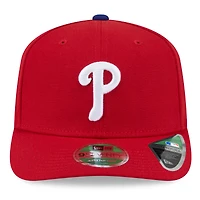 Casquette ajustable 9SEVENTY rouge New Era pour homme, écusson latéral des Phillies de Philadelphie, édition 2025 de la MLB