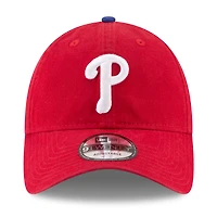Men's New Era Red Philadelphia Phillies 2025 MLB Postseason Side Patch 9TWENTY Adjustable Hat