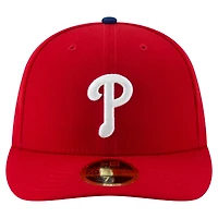 Casquette ajustée New Era rouge Philadelphia Phillies 2026 All-Star Game Authentic Collection, modèle 59FIFTY à profil bas, avec patch latéral.