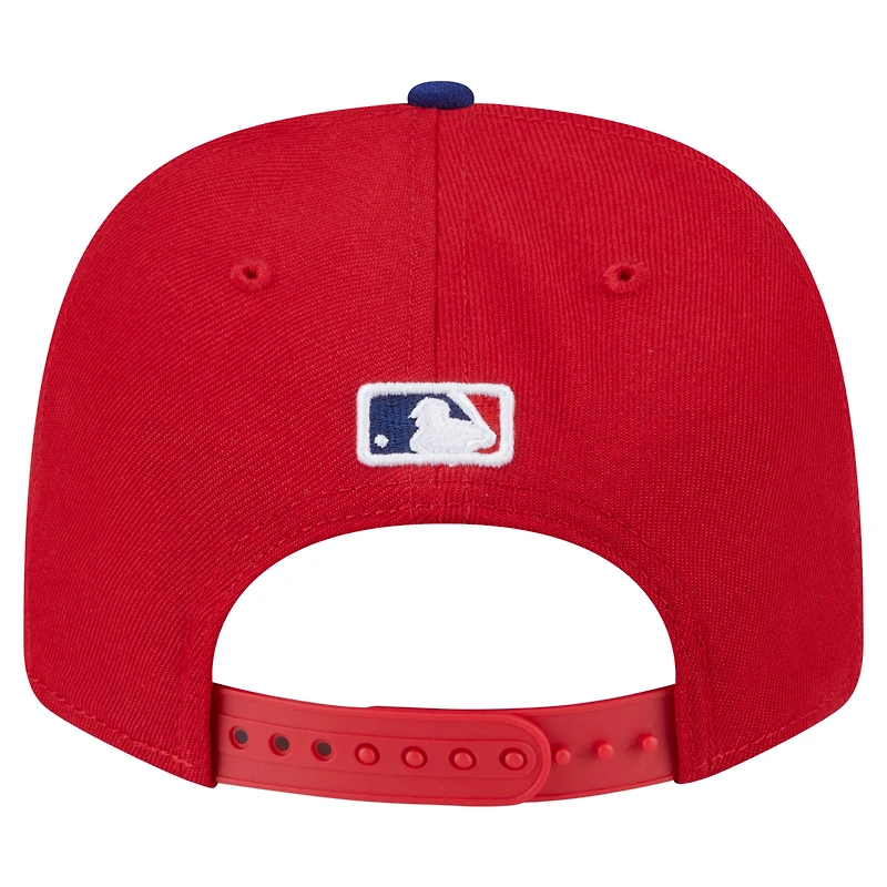 Casquette ajustable New Era 9SEVENTY rouge pour homme, écusson latéral, match des étoiles 2026 des Phillies de Philadelphie