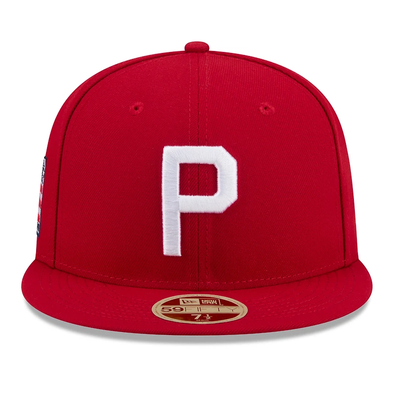 Casquette ajustée New Era rouge Philadelphia Phillies 2026, Temple de la renommée du baseball, modèle 59FIFTY pour homme