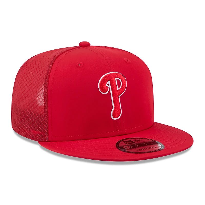 Men's New Era Red Philadelphia Phillies 2026 Batting Practice 9FIFTY Snapback Hat