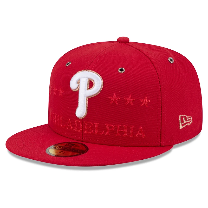 Men's New Era Red Philadelphia Phillies 2026 MLB All-Star Game 59FIFTY Fitted Hat