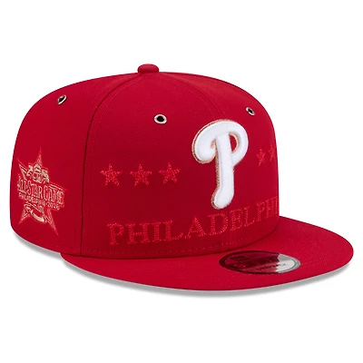 Men's New Era Red Philadelphia Phillies 2026 MLB All-Star Game 9FIFTY Snapback Hat