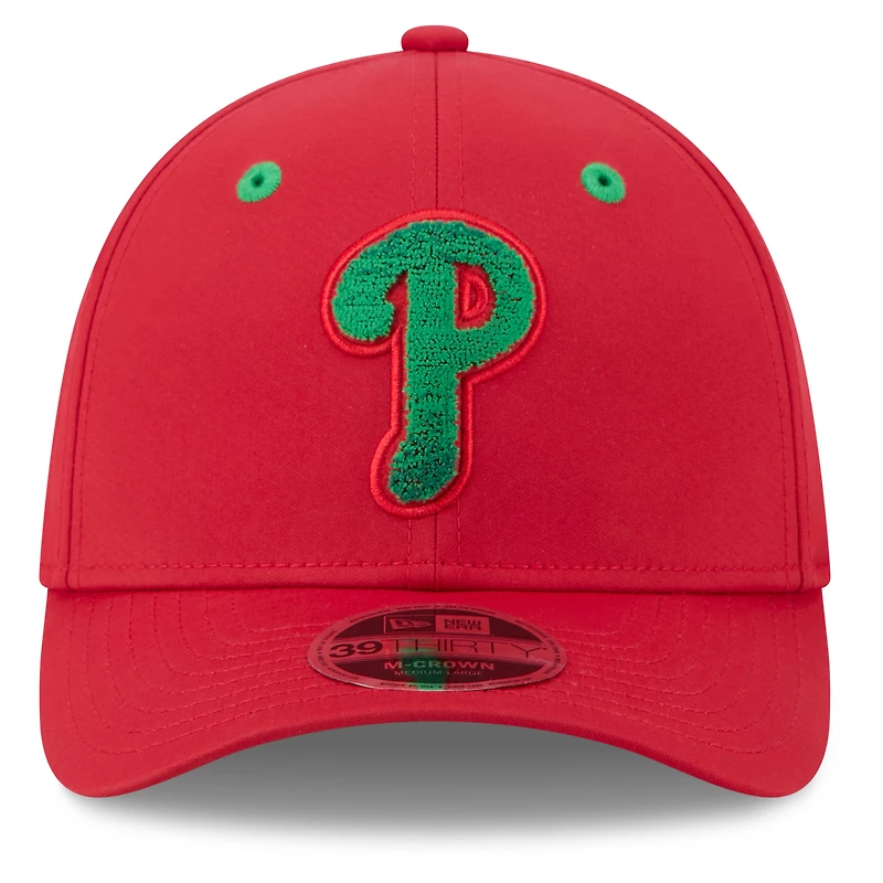 Men's New Era Red Philadelphia Phillies 2026 MLB All-Star Game Workout 39THIRTY M-Crown Flex Hat