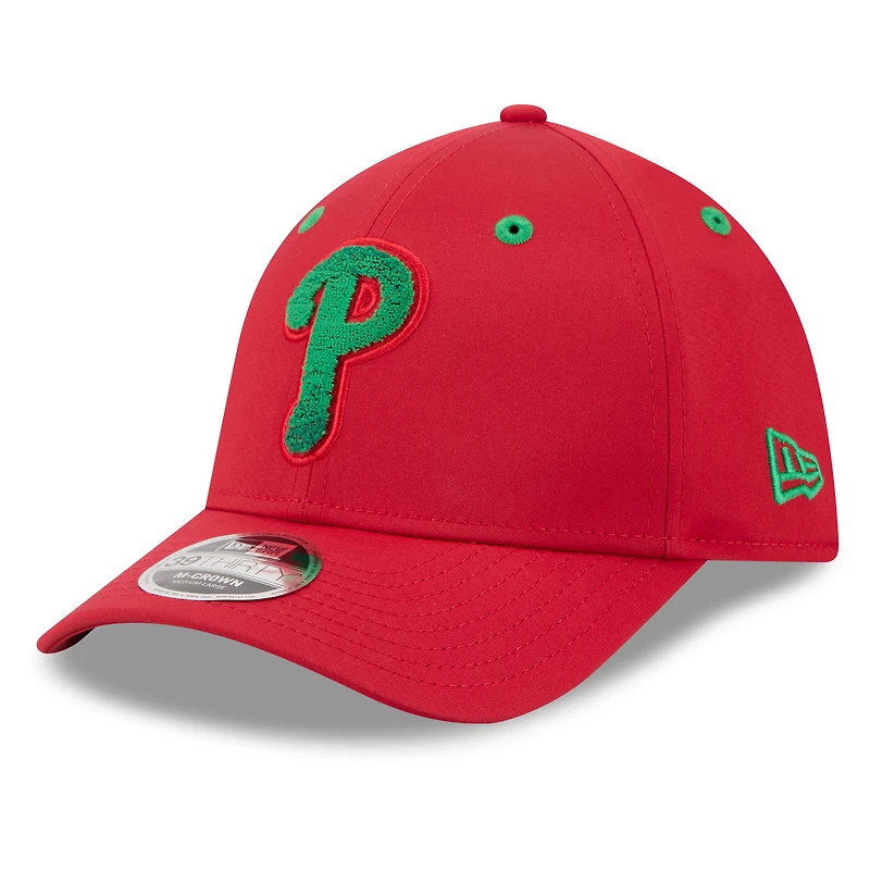 Men's New Era Red Philadelphia Phillies 2026 MLB All-Star Game Workout 39THIRTY M-Crown Flex Hat